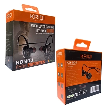 Fone De Ouvido Kaidi Bluetooth Esportivo Inteligente Kd903 - 4