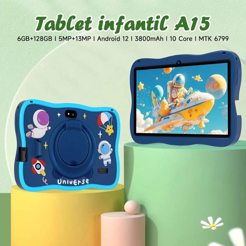 Tablet Infantil 6gb + 128gb 7'' Astronauta Kids Capa - 2