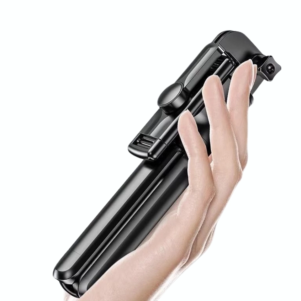 Tripé Selfie para Celular com Luz LED e Controle Bluetooth – Bastão de Selfie Ajustável com Tripé - 2
