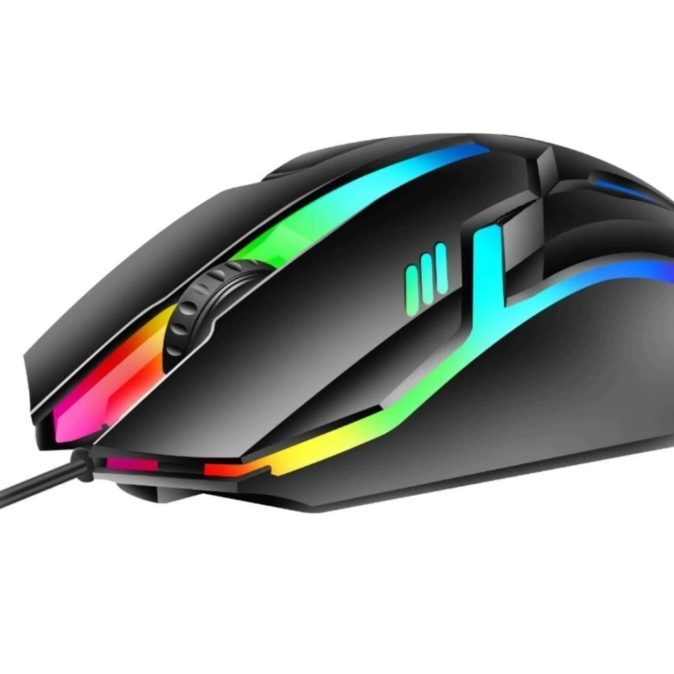 Mouse Gamer Usb 3200dpi Led Rgb Com Fio  - 3