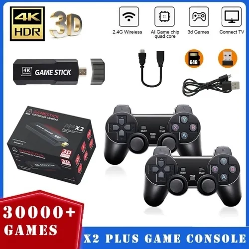 Game Stick Gd10 37000mil Jogos 64gb 2 Controles Sem Fio-Pronto De Entrega Retro Para PSP PS1 GBA - 7