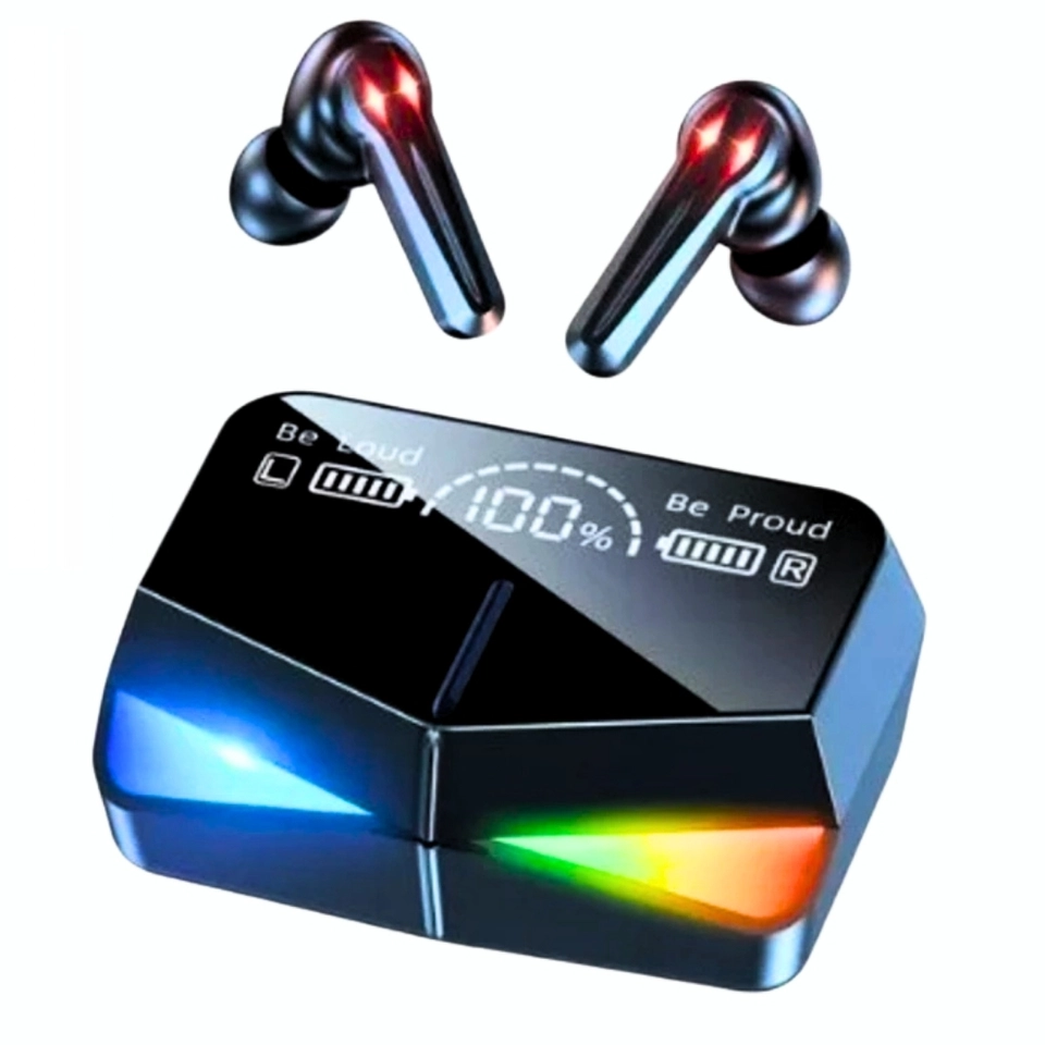 Fone De Ouvido M28 TWS Sem Fio Bluetooth Esportivo Gamer Som Estéreo Display Digital LED - imagem 3