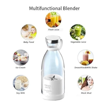 Garrafa Mini Liquidificador Elétrico Portátil Recarregável - 5