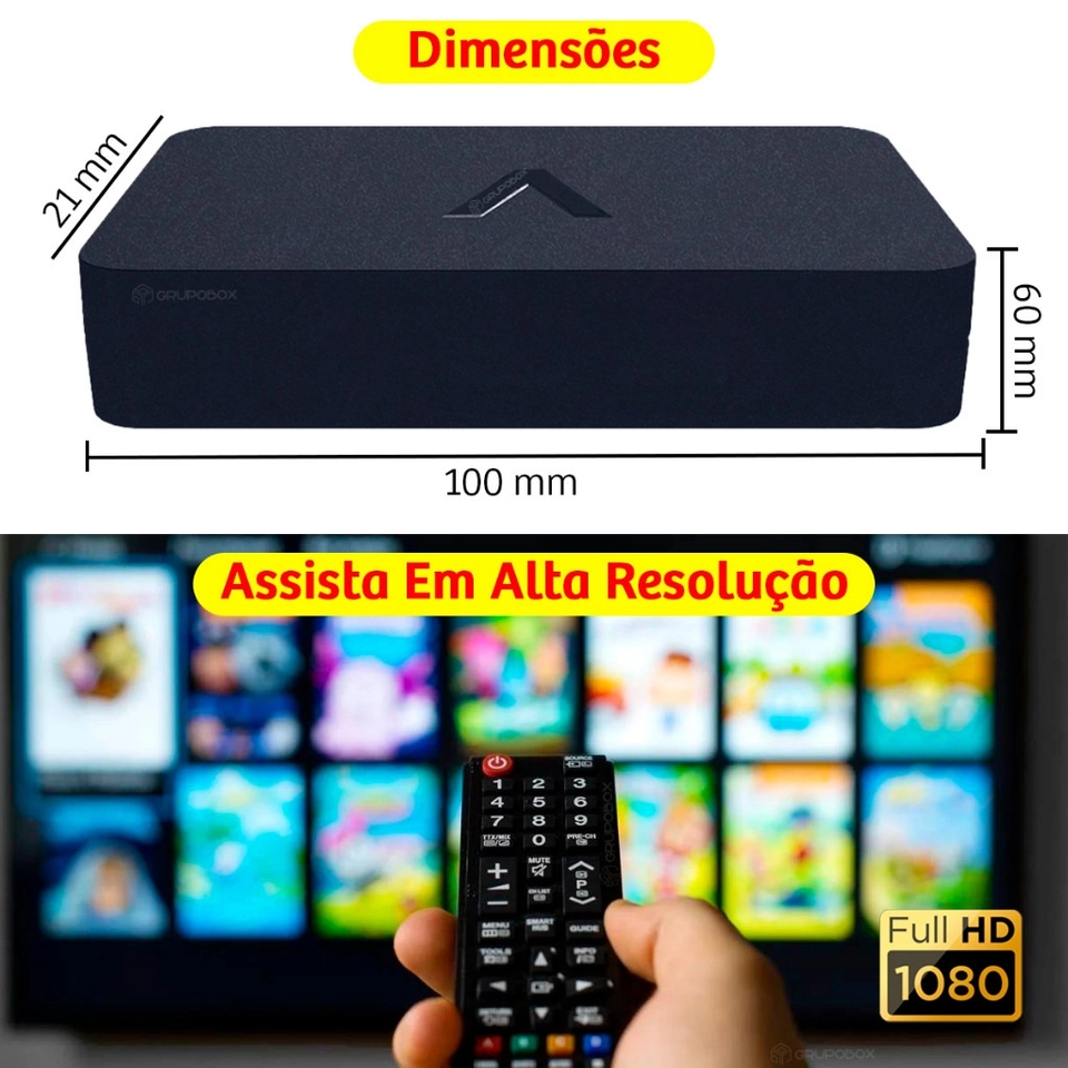 Conversor e Gravador Digital Aquário DTV-9000 HDMI Full HD Bivolt Compatível com TVs Antigas - imagem 3