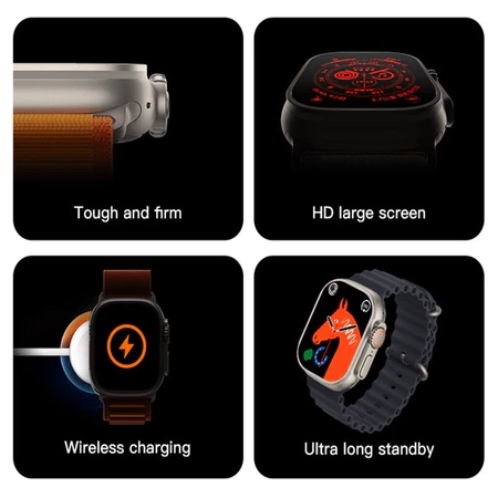 T800 Ultra 2 Series 9 Resposta Ao Gesto Smart Watch Carregador Sem Fio À Prova D'água - 2