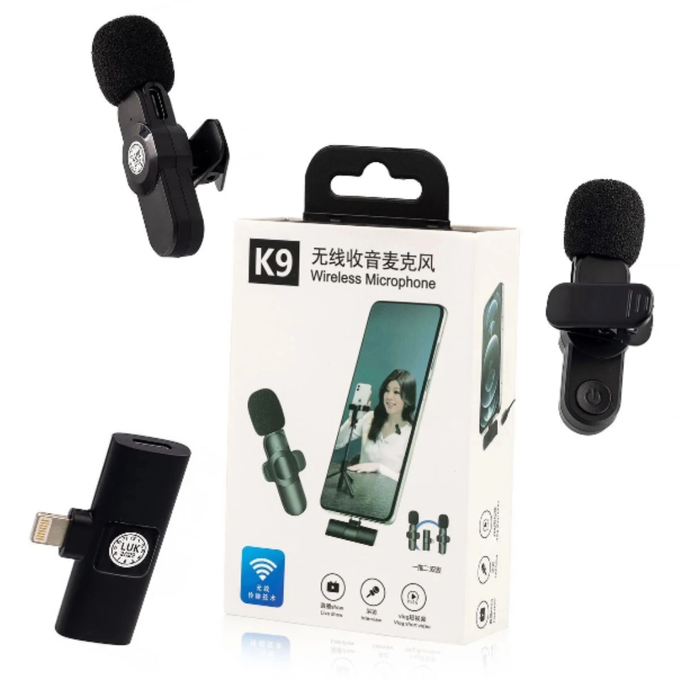 Mini Microfone De Lapela Sem Fio Profissional Magnético Com Cancelamento De Ruído Para iPhone Android Lighting Type C Phone - 3