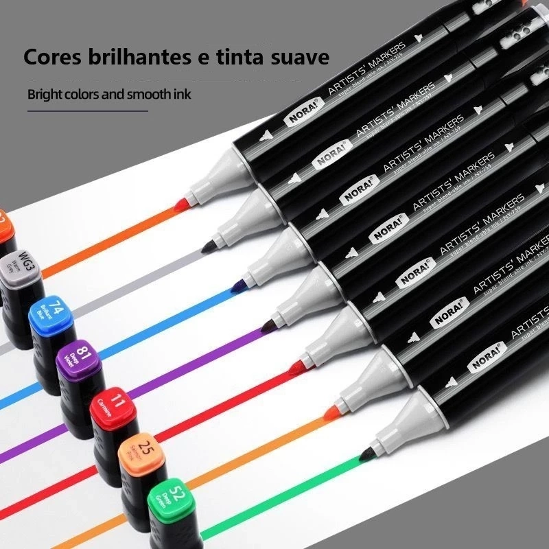 Kit Livro 36 Canetinhas Para Colorir Com Ponta Dupla Capa Dura - 3