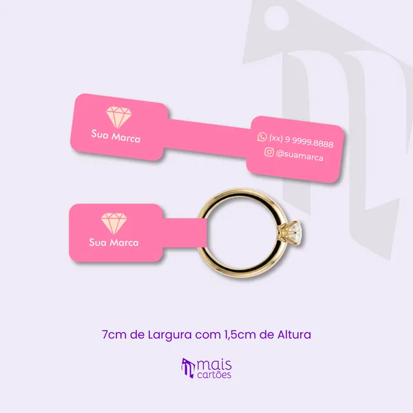 Tag Adesiva para Aneis 7x1,5cm