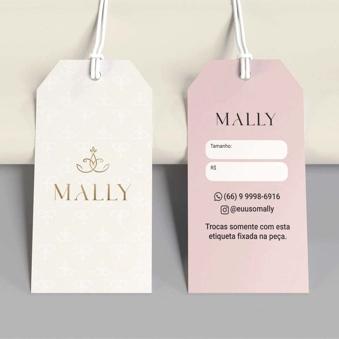 Tag Formato Chanfrado 4,8x8,8cm - 1