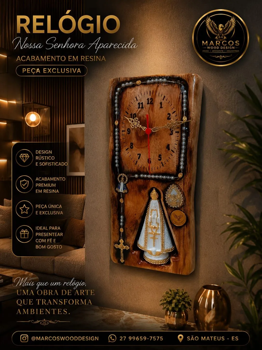 Relógio Nossa Senhora Premium  - 4