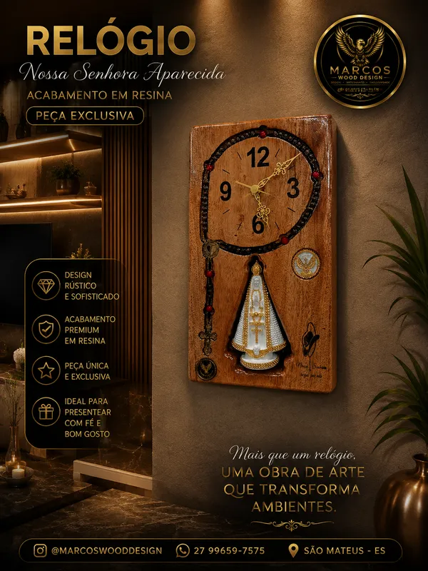 Relógio Nossa Senhora Premium 