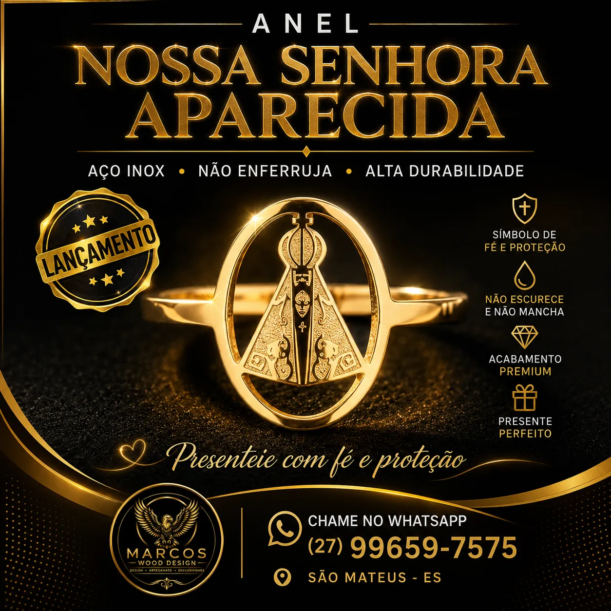 Anel Nossa Senhora  - 1