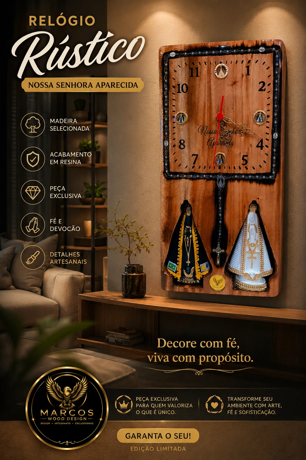 Relógio Nossa Senhora Premium - 1
