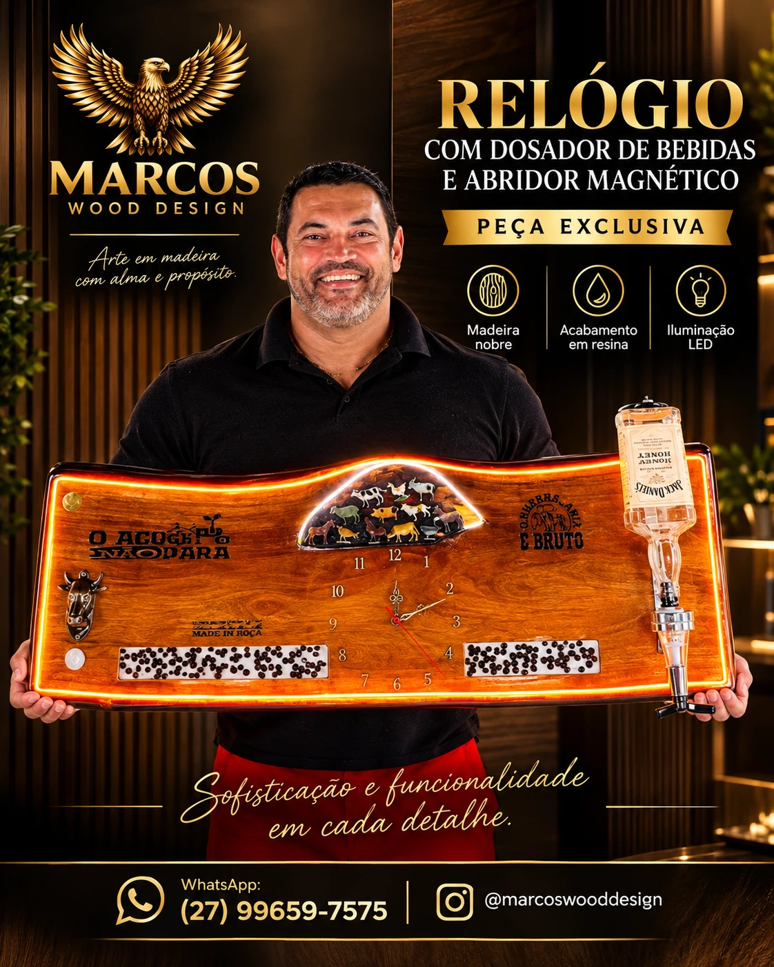 Painel Agro Imperial | Marcos Wood Design - 1