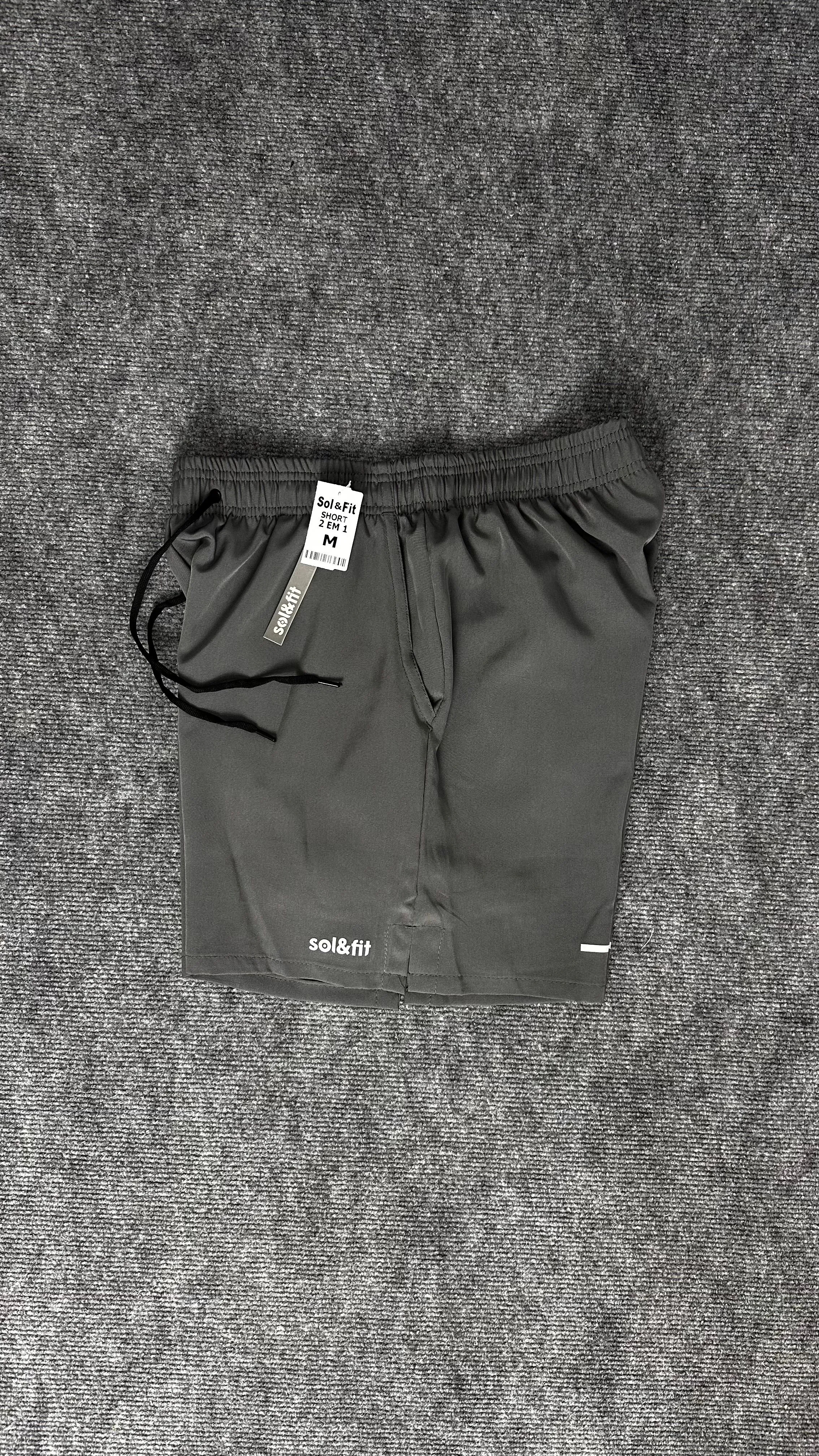 Short duplo treino - Sol fit - 1