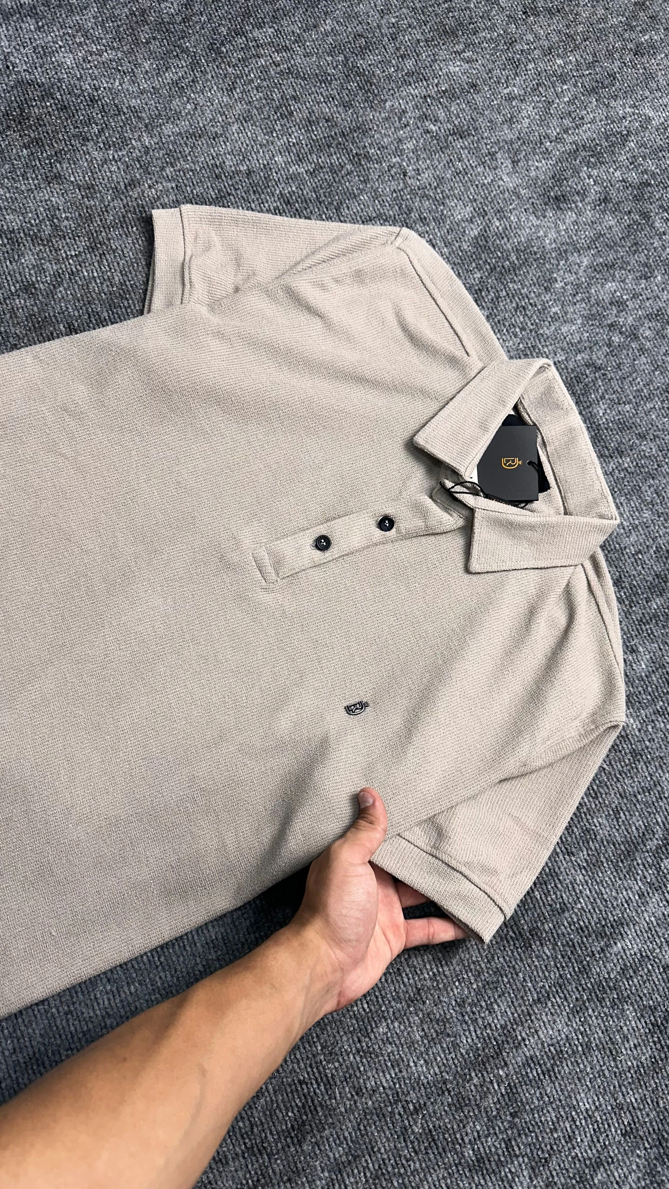 Camisa polo texturizada - 2