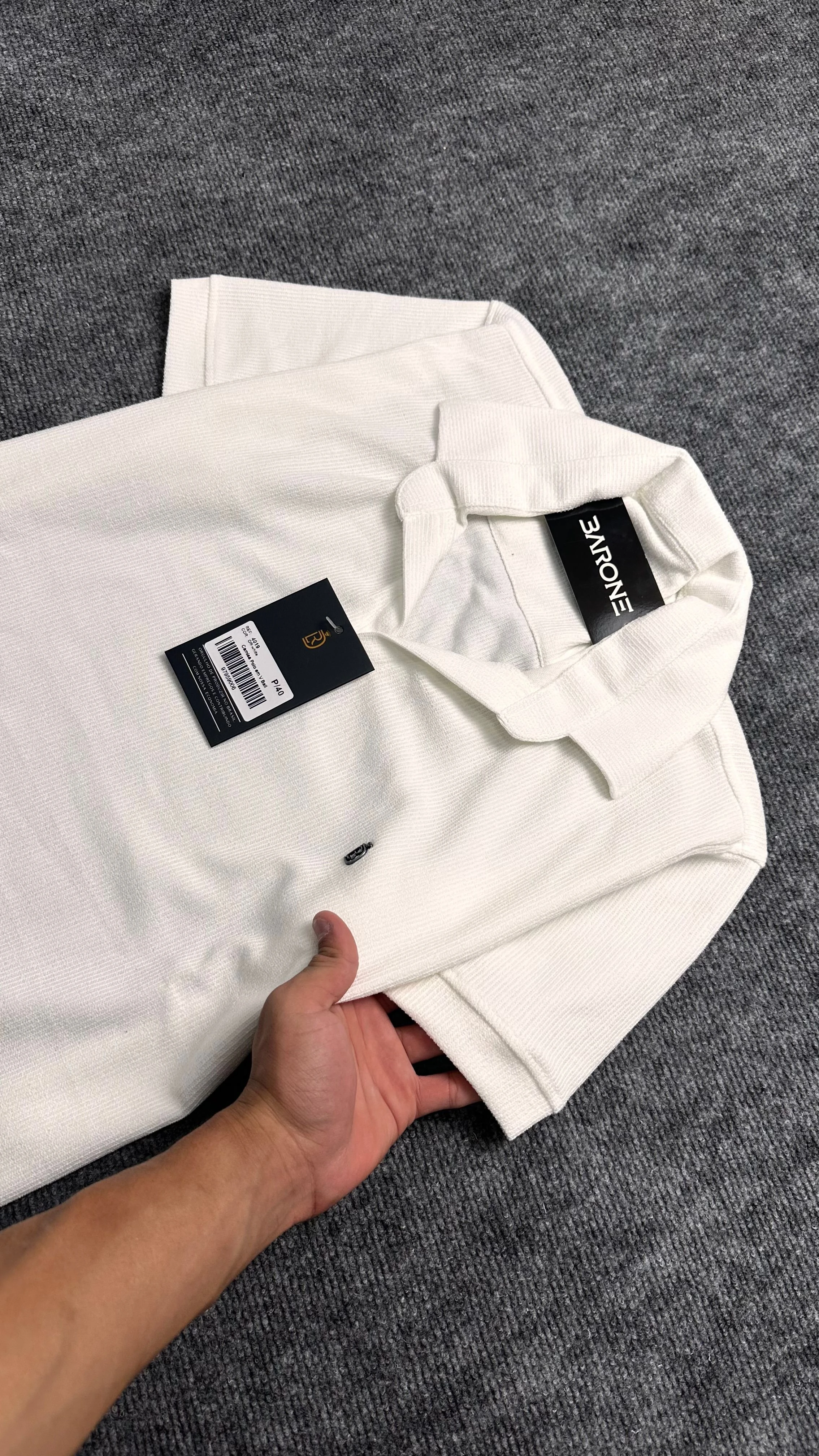 Camisa polo texturizada - 3