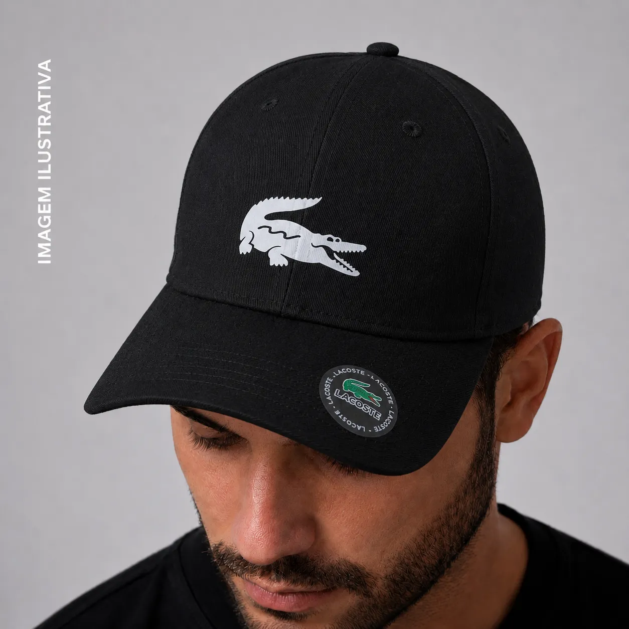 Boné Lacoste - Preto - 1