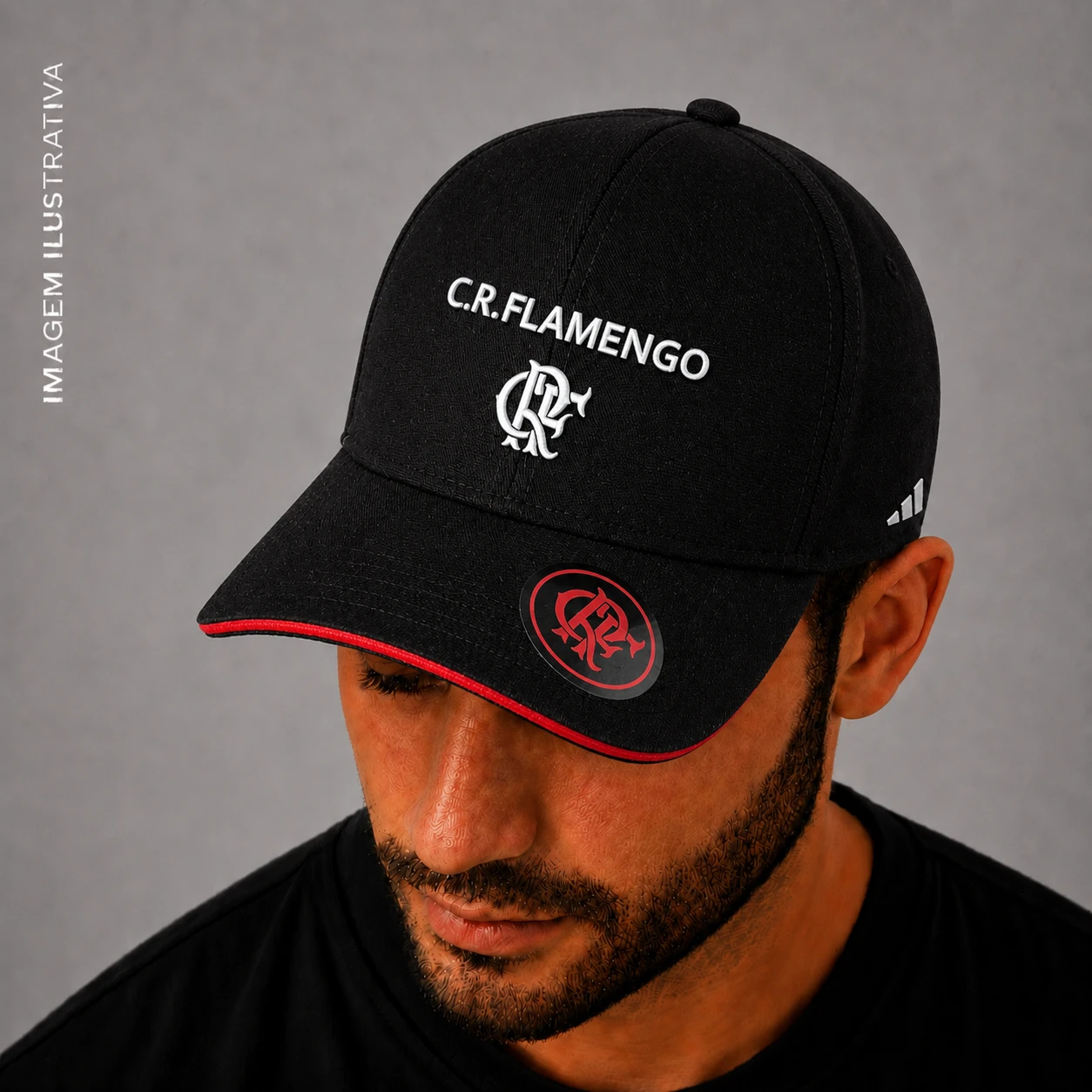 Boné Flamengo - Preto - 1