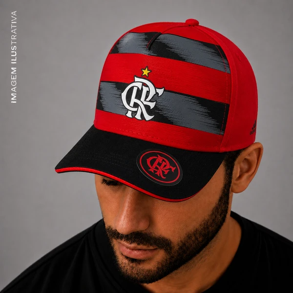 Boné Flamengo - Vermelho/Preto - imagem 1