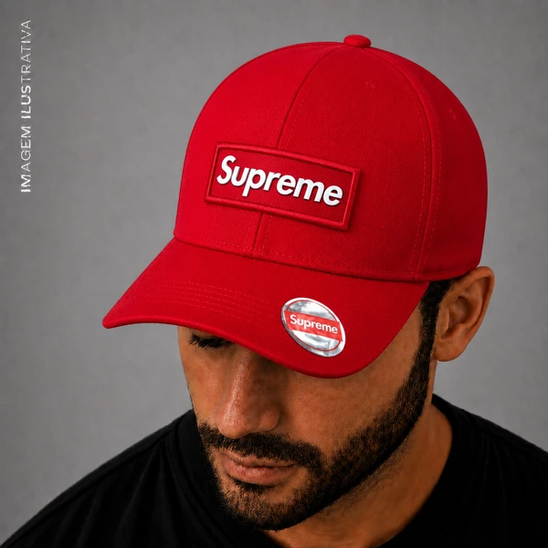 Boné Supreme - Vermelho - imagem 1