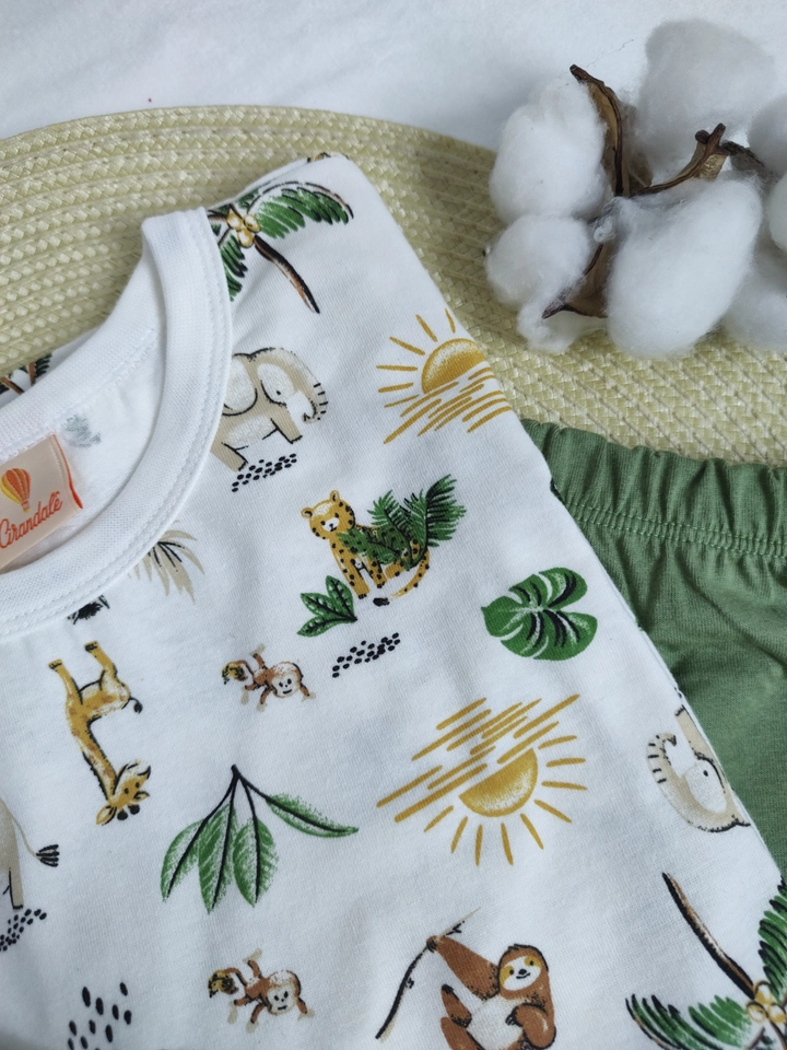 Conjunto Homewear Unissex Fauna Verde - 2