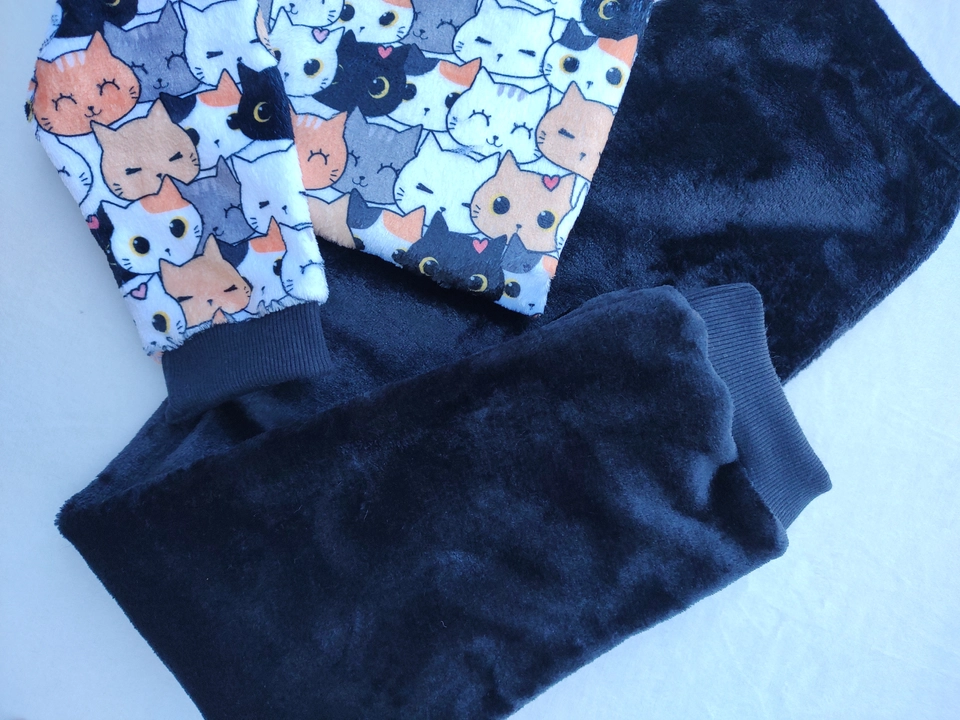 Conjunto Unissex Fleece Peluciado Premium Gatinhos - 4