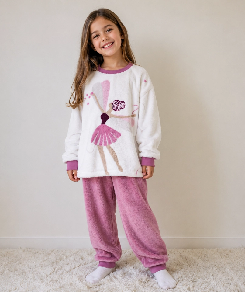 Conjunto Fleece Peluciado Bailarina  - 5