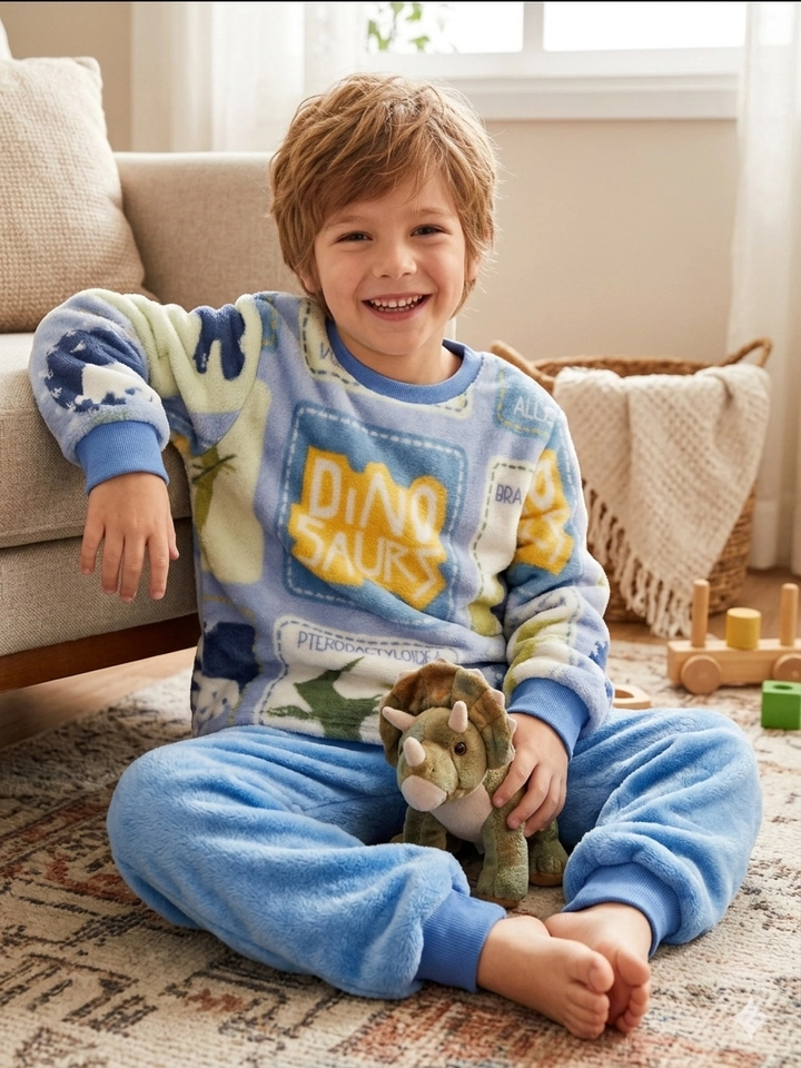 Conjunto Fleece Peluciado Dino & Sauros - 4