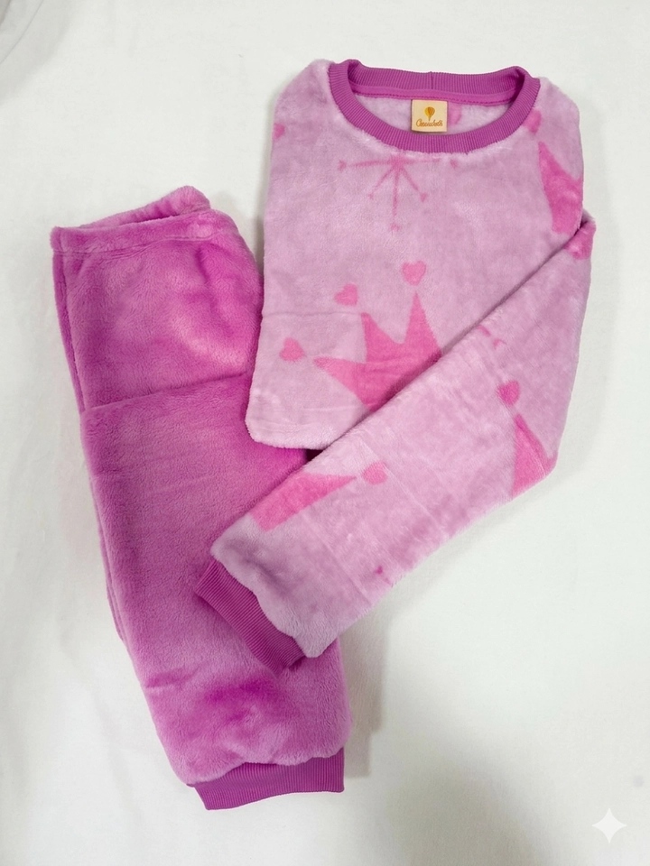 Conjunto Fleece Peluciado Coroa  - 2