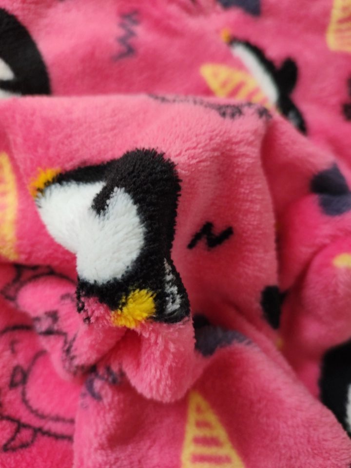 Macacão Fleece Peluciado Pinguim Pink  - 6