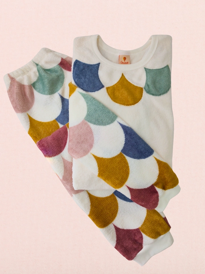 Conjunto Fleece Peluciado Escamas - 1