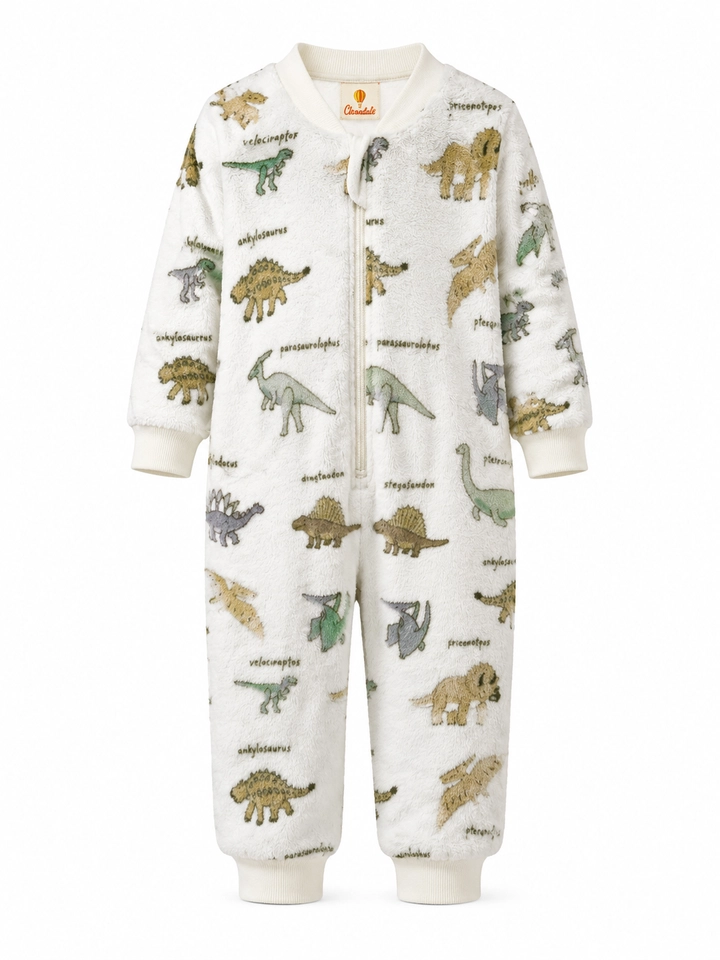 Macacão Fleece Peluciado Premium Mini Dino - 5