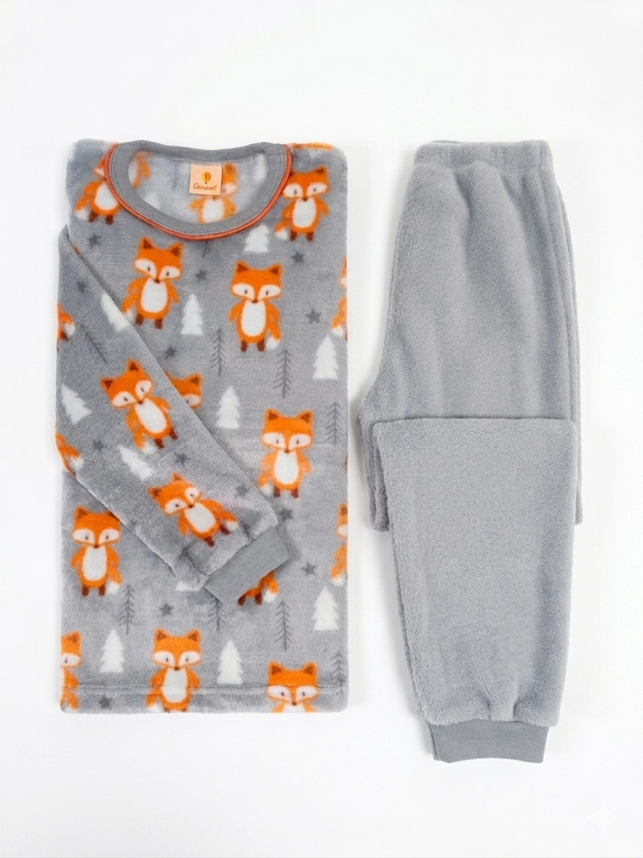 Conjunto Fleece Peluciado Premium Raposinha 