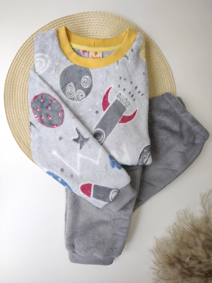 Conjunto Fleece Peluciado Planetas - 1