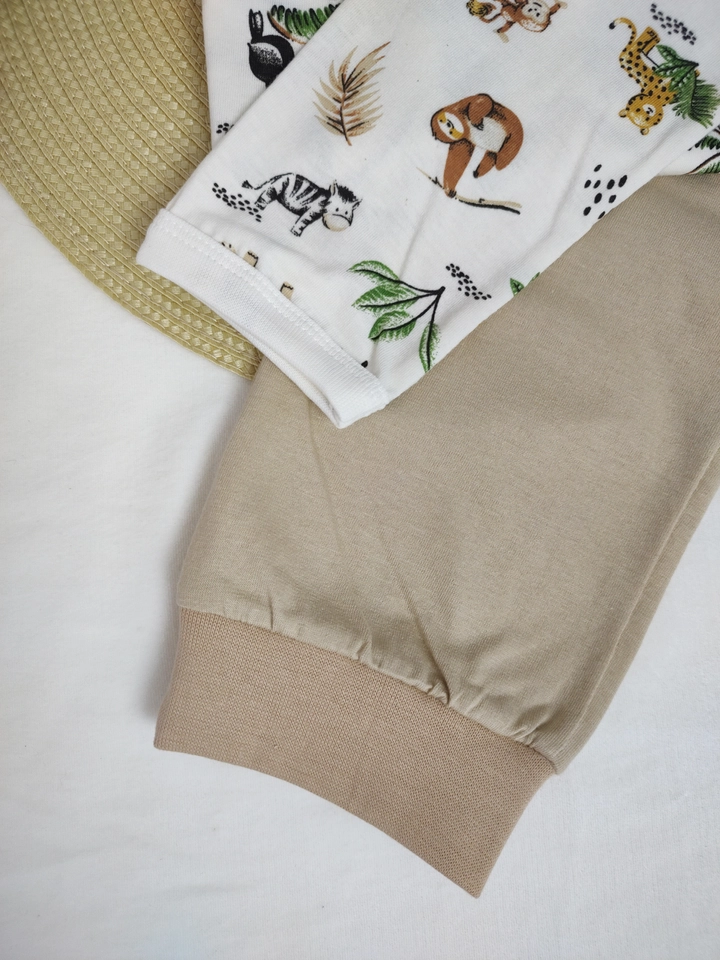Conjunto Homewear Unissex Fauna Areia - 5