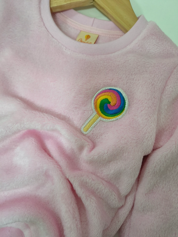🔥ÚLTIMA UNIDADE Conjunto Fleece Peluciado Candy  - 3