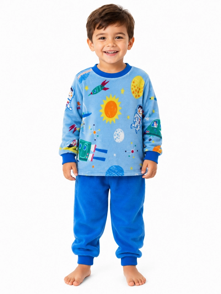 🔥ÚLTIMAS UNIDADES  Conjunto Fleece Peluciado Astronauta  - 4