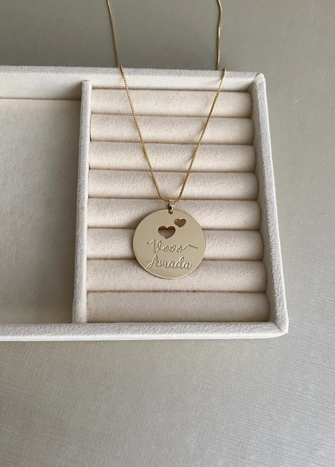 Colar Medalha "Vovó Amada" - 3