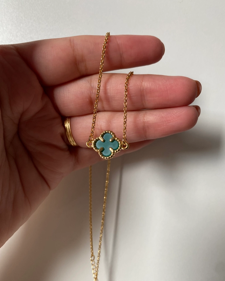 Choker Mini Trevo Verde - 3