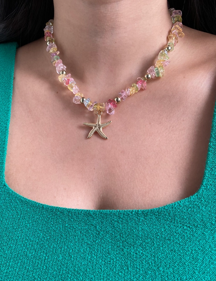 Colar Cascalho com Estrela do Mar (Biju Fina)