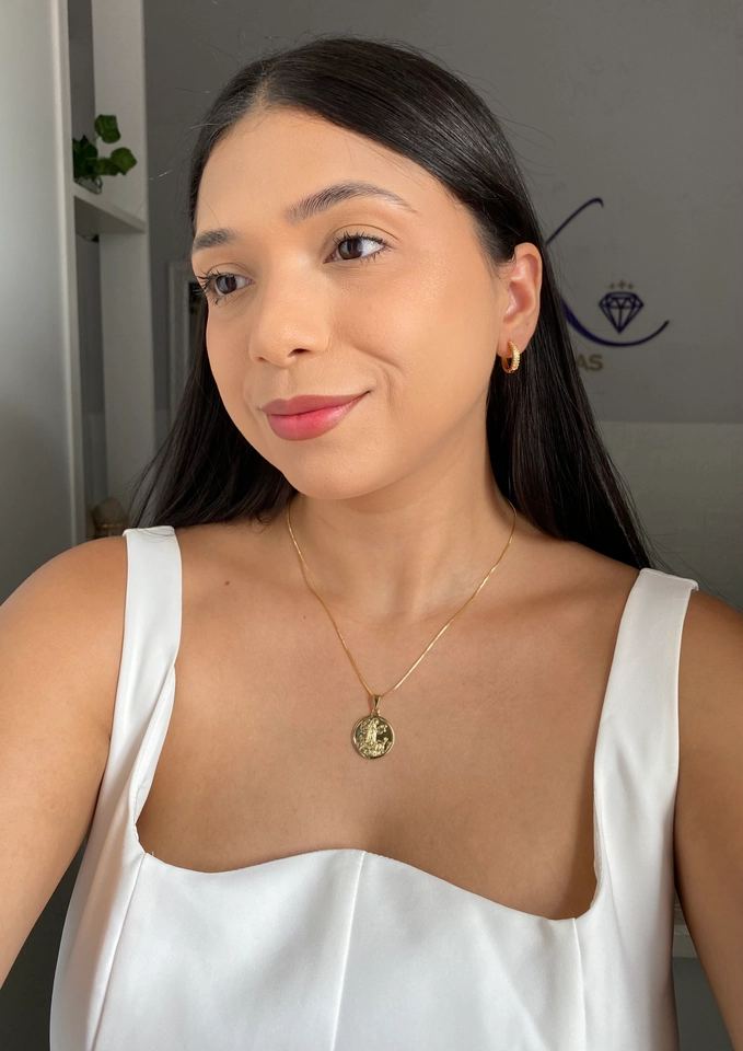 Colar Medalha Nossa Senhora de Fátima - 3