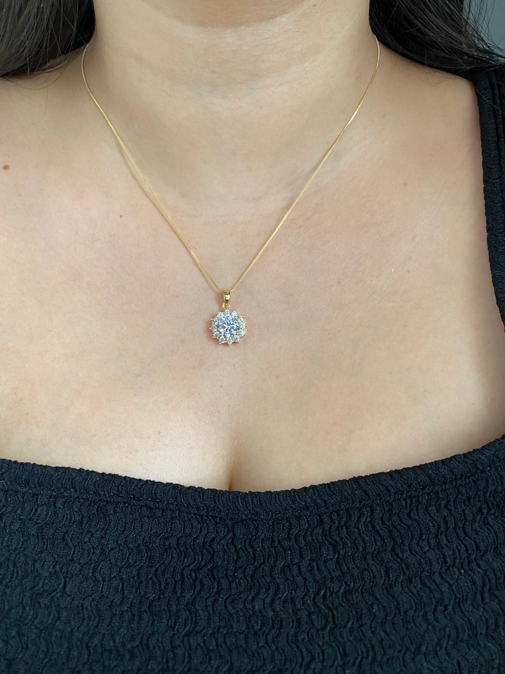 Conjunto Flor Cravejada Cristal - 4