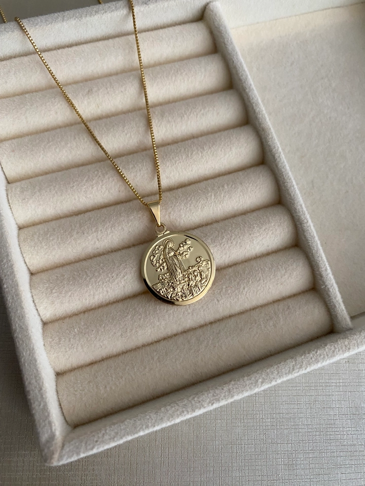 Colar Medalha Nossa Senhora de Fátima - 4