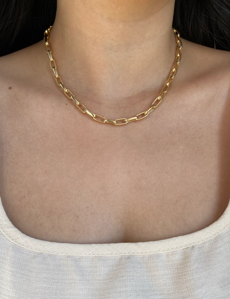 Choker Elos Retangulares