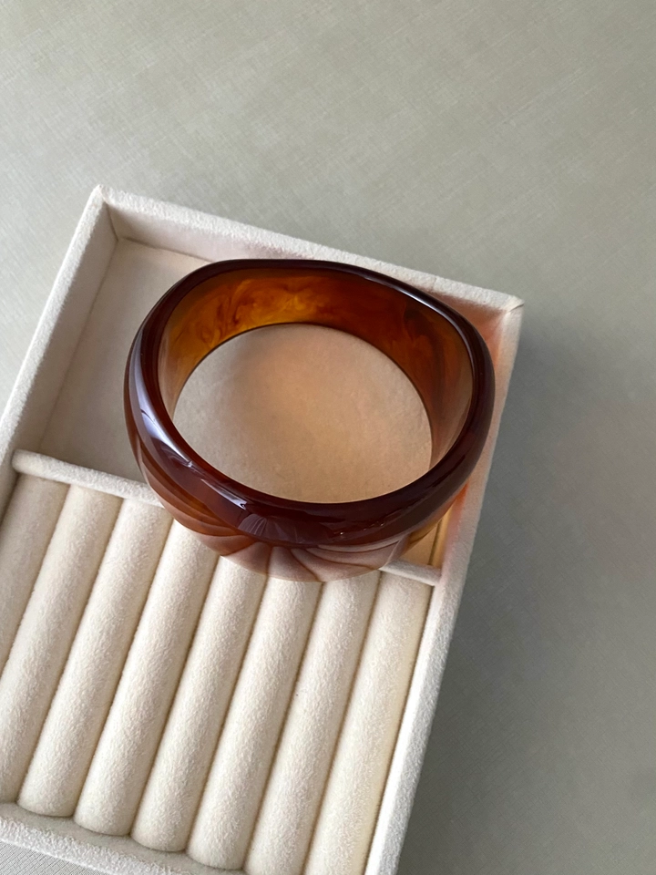 Maxxi Bracelete Resina Marrom G - 3
