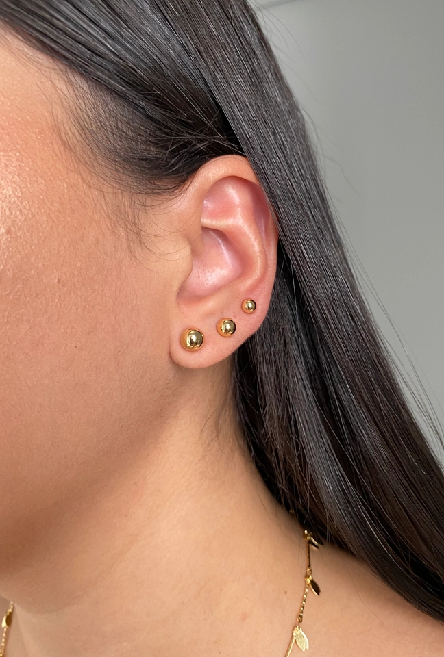 Trio Bolas Lisas (cartela 3 pares)