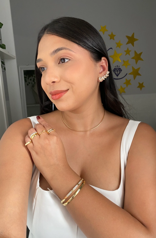 Ear Cuff Gota Cravejada - 2