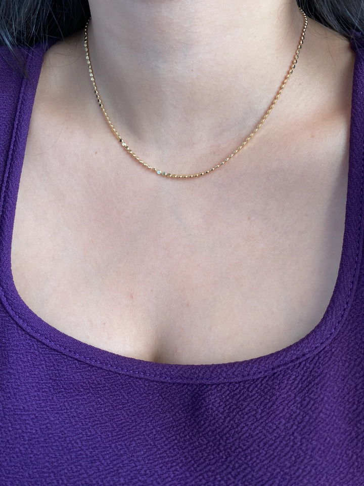 Choker Bolas Achatadas - 1