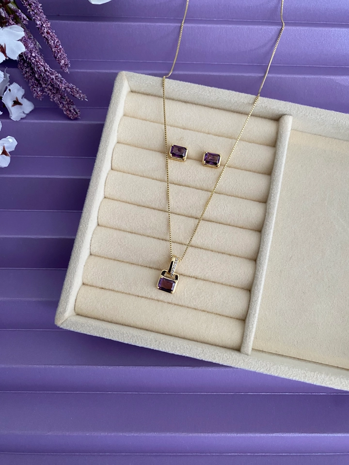 Conjunto Retangular Violeta - 1